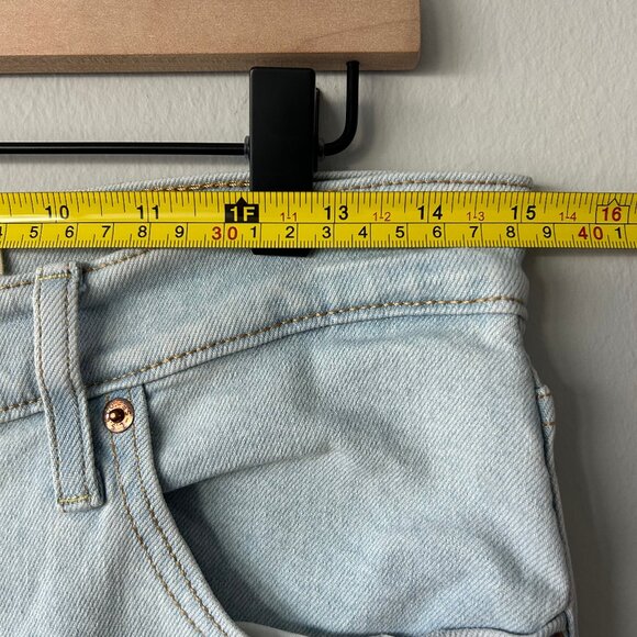 Levi’s Jeans Ribcage Straight Ankle Light Wash Denim Size 30x27 Womens High Rise - Picture 6 of 8